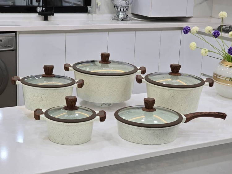 `طراحی گرد قابلمههای گرانیتی روگن مدل RU-7010 در ۴ سایز`