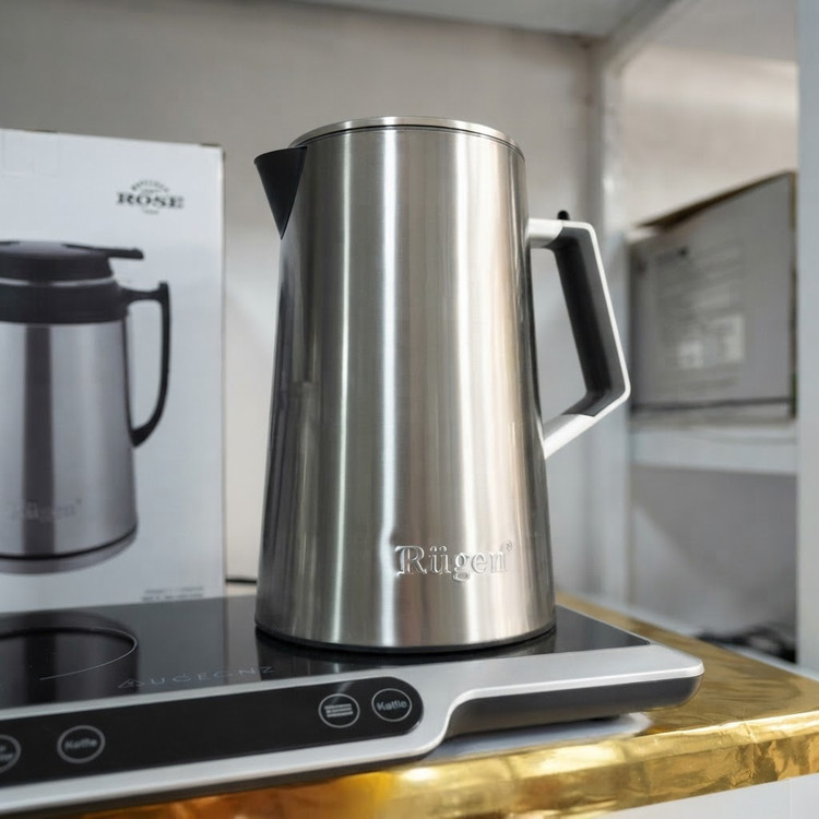 ظرفیت کتری ۱.۷ لیتر و قوری ۱ لیتر چای ساز روگن RU-1525
