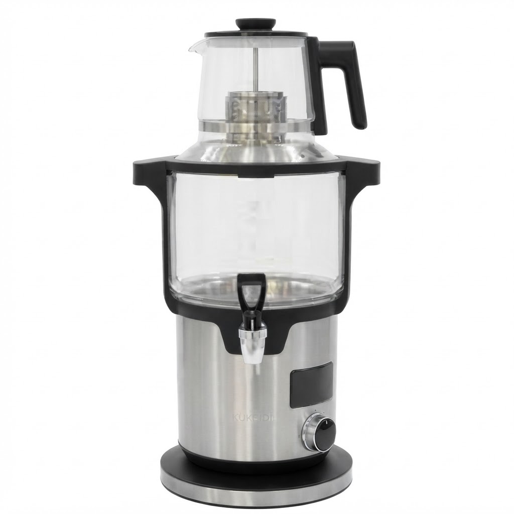 `سماور برقی روگن مدل RU-1590 با مخزن ۴.۵ لیتری`